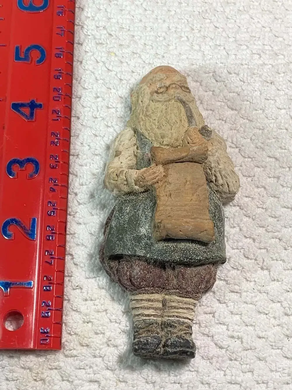 Vintage Early June McKenna Santa With Pipe and list